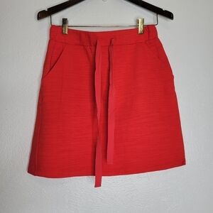 SALE 4/$30 LOFT Textured Red Jogger Skirt Women's Size Small